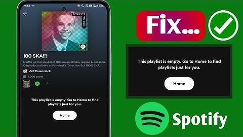 how to fix spotify playlist empty | spotify not playing songs | this playlist is empty spotify