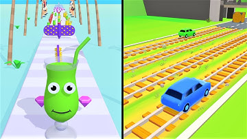 Shape shifting vs Juice Run ALL LEVELS  NEW MAX LEVEL Android iOS Mobile Gameplay