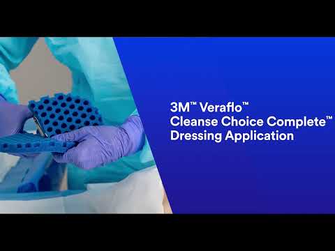 How to apply: 3M™ Veraflo™ Cleanse Choice Complete™ Dressing Kit