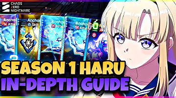 OP NO DUPES ANCHOR SHOT SPAM BUILD - S1 UPDATED HARU GUIDE | CHAOS ZERO NIGHTMARE