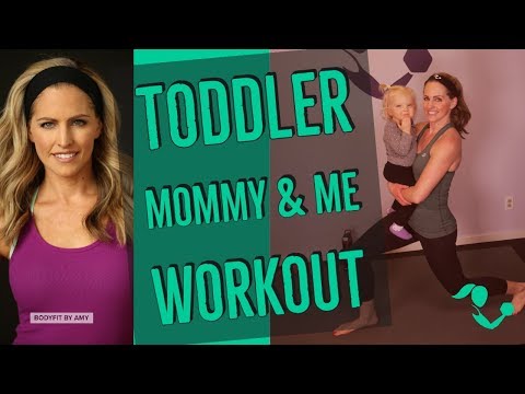 12 Minute Mommy and Me Toddler/Older Baby Workout--No Equipment Exercises to do with Baby