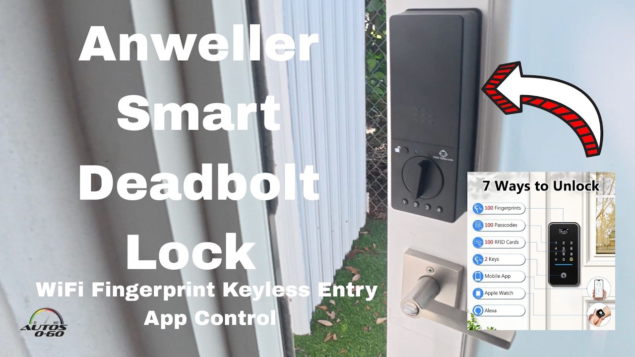 Upgrade your home security with the Anweller Smart Deadbolt Lock — a WiFi fingerprint keyless entry door lock designed for front doors. 

🔗 MD12-Smart Deadbolt Lock - Amazon Discount Link:  https://www.amazon.com/promocode/A32KLPZ9N92ULU

This advanced smart lock features built-in 2.4GHz Wi-Fi (no bridge needed), fingerprint access, code keypad, RFID cards, app remote control, auto-lock sensor, real-time display screen, and a powerful 10000mAh rechargeable battery.

Key Features & Technical Specs:
• Built-In Wi-Fi Remote Access – Connect directly to 2.4GHz Wi-Fi. Unlock and manage access from anywhere via the app. Perfect for busy professionals, short-term rentals, and temporary guest codes.
• 10000mAh Rechargeable Battery – High-capacity battery with real-time screen power display, low-battery reminders, emergency backup port, and included mechanical keys.

• Smart Auto-Lock & Door Sensor – Automatically locks when the door closes. App alerts if left open over 60 seconds. Ideal for families, condos, and secondary doors.
• Intuitive Real-Time Display Screen – Shows modes, date/time, battery level, and auto-lock countdown right on the lock.
• ANSI/BHMA Grade 2 Security + IP54 Weatherproof – Durable aluminum and zinc alloy housing for outdoor use on front doors, vacation homes, rentals, and offices.
• 15-Minute DIY Installation – No drilling or wiring. Reversible for left/right-handed doors. Fits standard U.S. doors (1-3/8" to 2-1/8").
• 12-Month Warranty + Lifetime Technical Support – 24/7 assistance available.

Whether you need a reliable keyless entry door lock for your front door, a smart deadbolt with fingerprint and app control, or a high-capacity battery WiFi lock with auto-lock sensor, this Anweller model delivers convenience, security, and easy installation.

Anweller smart deadbolt lock, WiFi fingerprint keyless entry door lock, smart lock for front door, 10000mAh battery smart lock, app remote control deadbolt, auto lock sensor door lock, RFID card keypad lock, keyless entry with display screen, ANSI BHMA Grade 2 smart lock, IP54 weatherproof deadbolt

#AnwellerSmartLock #SmartDeadbolt #WiFiDoorLock #FingerprintLock #KeylessEntry #SmartHomeSecurity #AppControlledLock #10000mAhBattery #AutoLockSensor #HomeSecurity #DIYSmartLock #FrontDoorLock