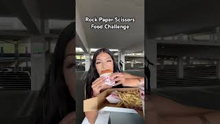 Rock paper scissors food challenge 😫 #part1