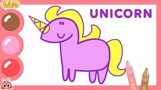 🦄 UNICORN 🦄 | How to draw an unicorn | Play and learn with the Paprika Twins!