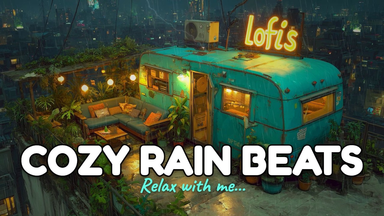 Cyber Realistic Rain | Metropolis / Lofi / Music / 🌧️ Soft Light | Skyline Neon Drift