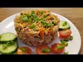 Жареный рис с овощами и тофу/Fried Rice with Vegetables and Tofu