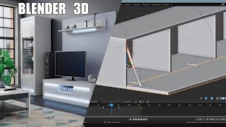 3D моделирование и анимация корпусной мебели | Blender урок