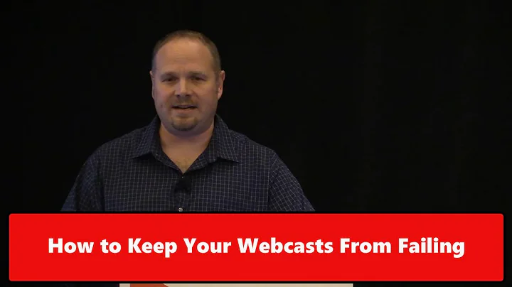How to Keep Your Large-Scale Webcasts From Failing