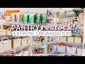 PANTRY RESTOCK! ✔️ SATISFYING PANTRY ORGANIZATION | CLEAN + DECLUTTER | Alexandra Beuter