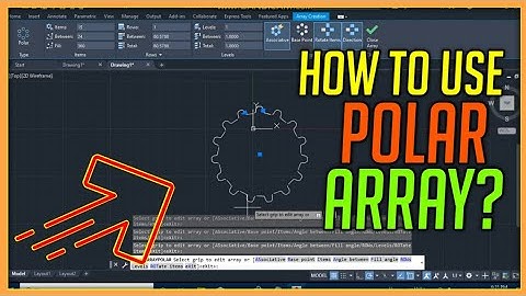 how to use polar array in AutoCAD 2d | how to make gear in AutoCAD | spur gear