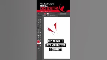 Easy Way to Create a Circular Pattern in Adobe Illustrator #shorts - Repeat a Shape in a Circle