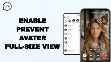 Hoe je de volledige weergave van avatars in de Imo-app kunt voorkomen | Stap voor stap