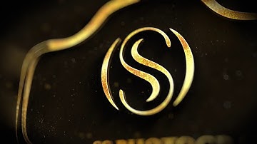 Golden Logo Animation - Photography Logo - After Effects CC