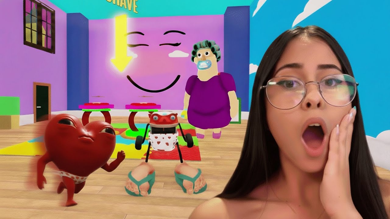 ESCAPE DA VOVÓ DO BEBÊ NO ROBLOX... DEU MUITO RUIM😤​