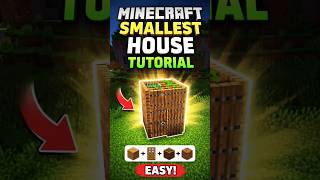 🏠 Minecraft Smallest House Tutorial (MCPE) | Super Easy Build!
