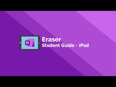 OneNote Student Guide - Eraser Tool on Apple iPad