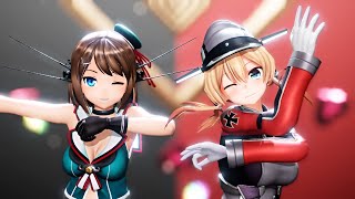 【MMD艦これ】乱躁滅裂ガール【鼈式Prinz Eugen】【cham式摩耶改二】