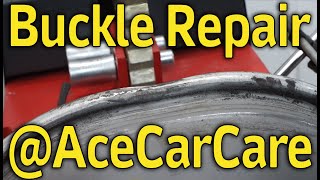Buckled Alloy Wheel Repair In Action | Ace Car Care Shrewsbury