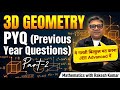 3-D Most important topic for JEE ADVANCE | WITH PYQ | Maths by Rakesh sir