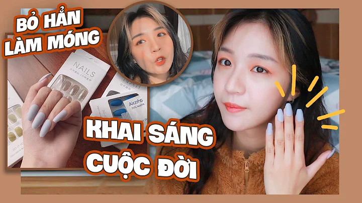 Lần đầu dùng thử móng tay giả 🦋 Dịp Tết khỏi làm móng luôn hihihi