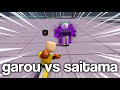 SAITAMA vs GAROU in Saitama Battlegrounds Roblox