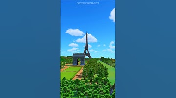 Eiffel tower + arc de Triomphe combo | Minecraft Timelapse #minecraft #minecraftbuilding #paris