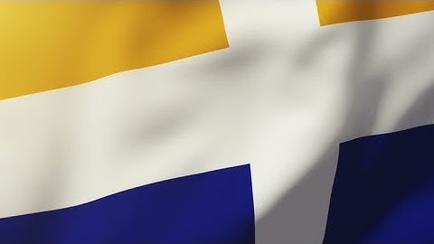 4K Isles Of Scilly flag waving in the wind. Looping sun rises style. Animation loop Stock video