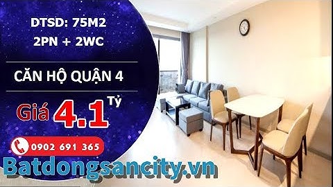 Bán căn hộ The Gold View Quận 4, thiết kế 2 phòng ngủ diện tích 75m2, sổ hồng