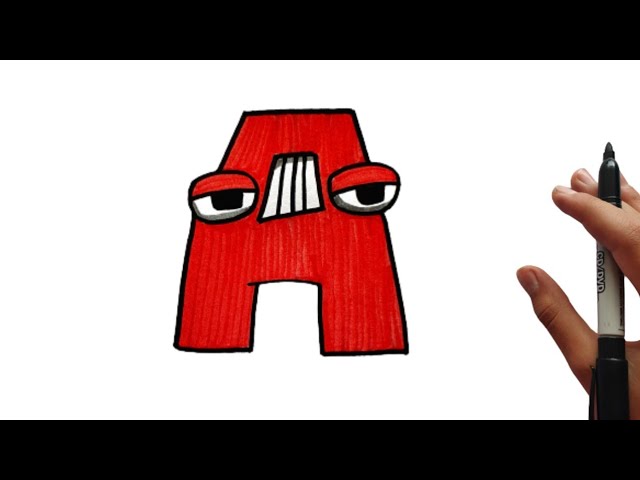 How To Draw Alphabet Lore - Letter A