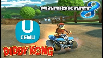 CEMU Mario Kart 8 ft. Diddy Kong (Wii U MK8 mods) 60fps HD