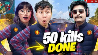 Unbelievable 50 Kills Done 😱 in High Grandmaster Rank with Gyan Bhai & Sooneeta - Tonde Gamer