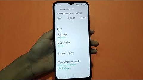 oppo A1k font size | how to change font size | fund size setting | font size change kaise karen