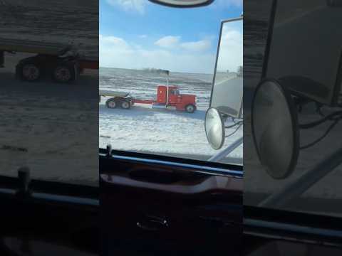 He went OFF ROADING in a CUSTOM PETERBILT SEMI TRUCK.