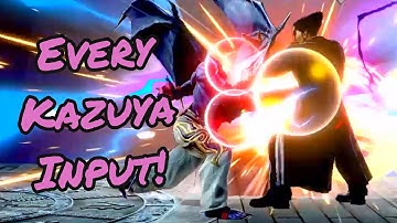 Kazuya All Moves! Inputs and Hitboxes!