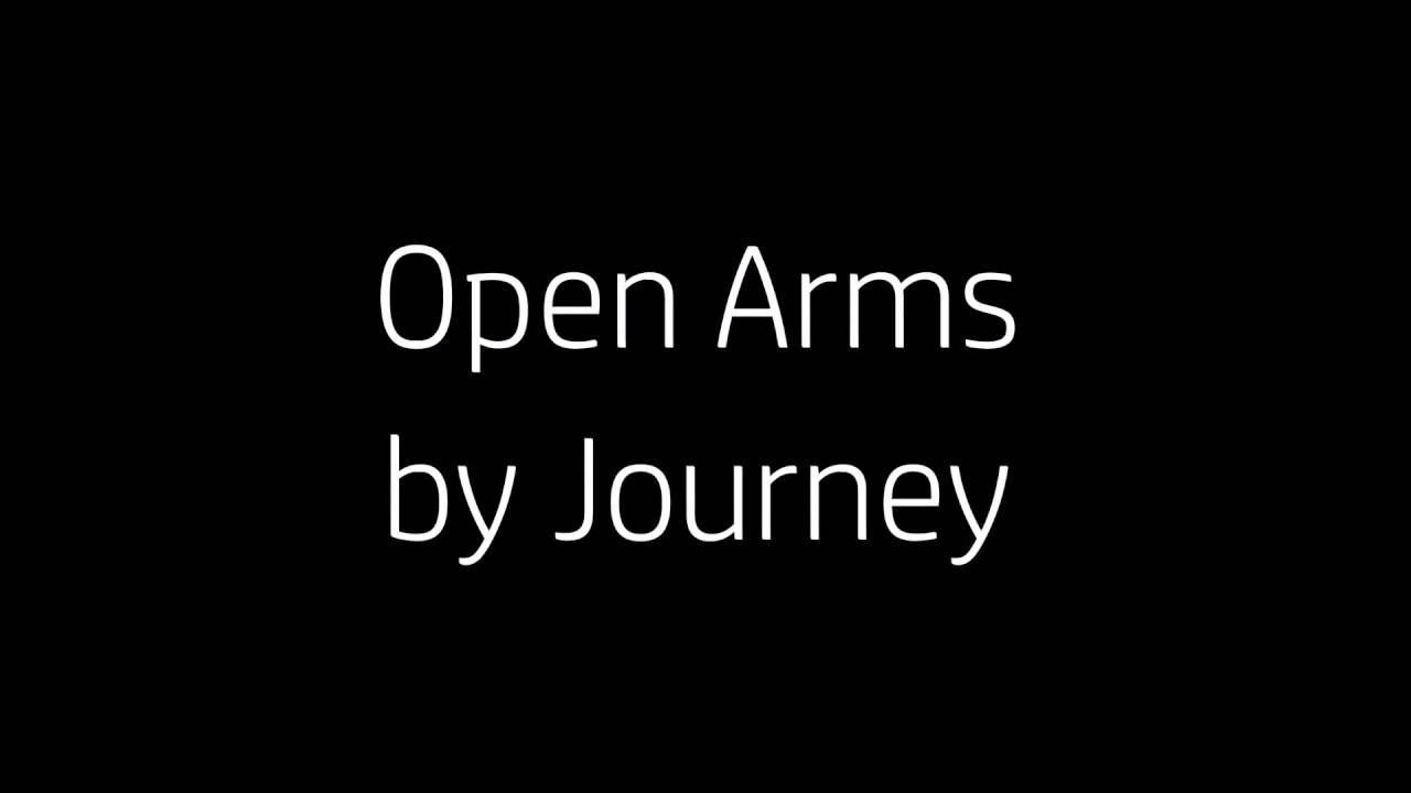 open arms by journey chords