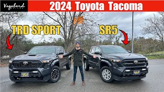 The new 2024 Toyota Tacoma // TRD Sport vs SR5