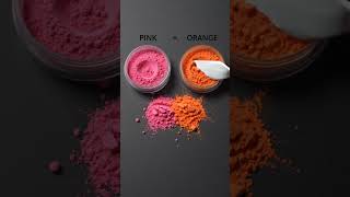 🎨 Pink + Orange =  Satisfying Color Mixing