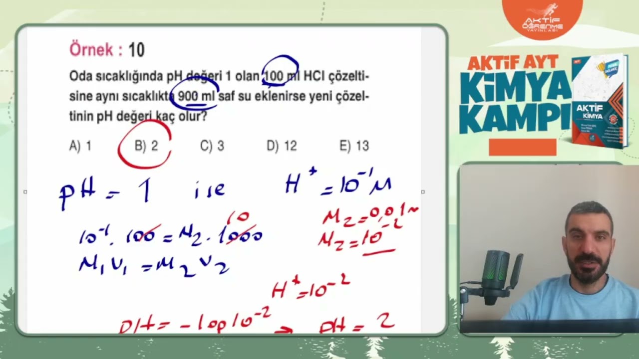 40 Günde AYT Kimya Kampı 20. gün Asit Baz Dengesi Sulu çözeltilerde denge