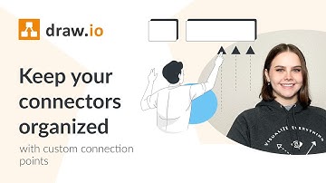 Keep your connectors organized with custom connection points in draw.io