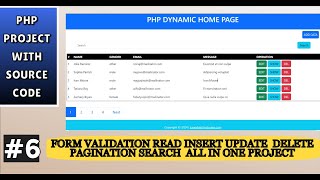 Complete HTML CSS PHP Project Pagination