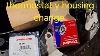 Toyota Echo 2001 thermostat y housing change