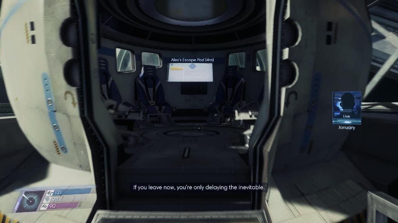 Prey (2017) Ps4 Escaping Talos I early on Alex's Secret escape pod ( Gameplay)