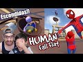 Escondidas en Mundo de Plastilina | Hide and Seek Human Fall Flat | Juegos Karim Juega