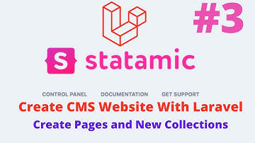 Create CMS Website with Laravel Statamic #3 Create Pages and Collections