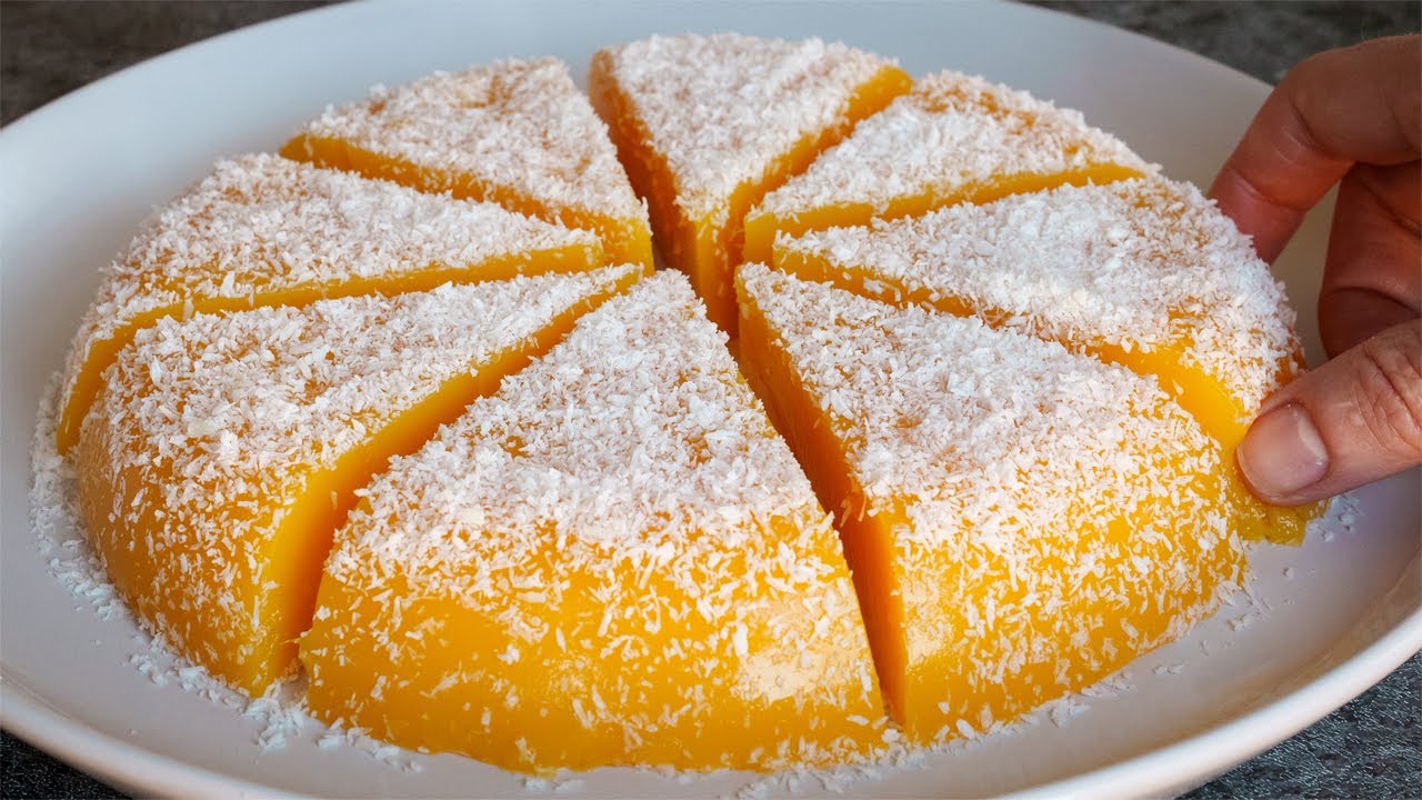 Only 3 ingredients dessert in 5 minutes with Orange, No Baking, No