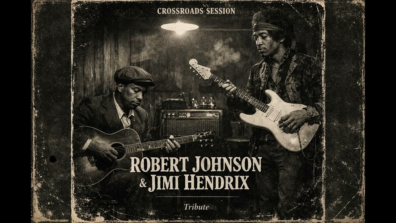 Robert Johnson & Jimi Hendrix – Crossroads Electric Delta Blues  Inspired Tribute