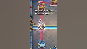 Bro this is not evo skeleton army #clashroyale #comedyvideos #gaming #evolution #skeleton #shorts