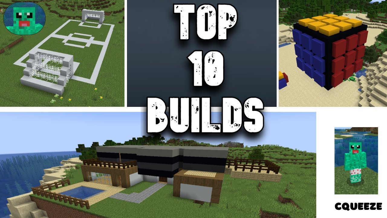 My TOP 10 BUILDS In Minecraft