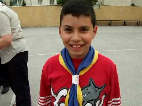 Palestinian Scouts in Bethlehem meet new friends from UK