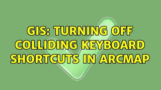 GIS: Turning off colliding keyboard shortcuts in ArcMap